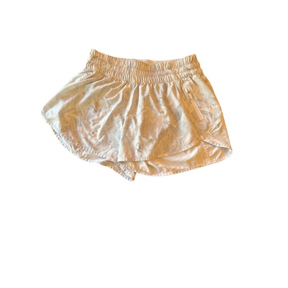 Lululemon Womens Size 8 Swiftly Camouflage Print Running Shorts With Zippered Po - Picture 1 of 5